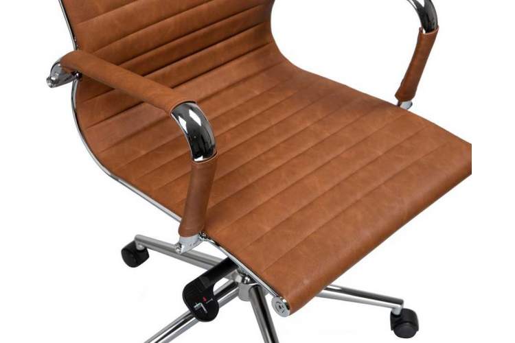 Офисное кресло для руководителей DOBRIN CLARK, светло-коричневый №321-7