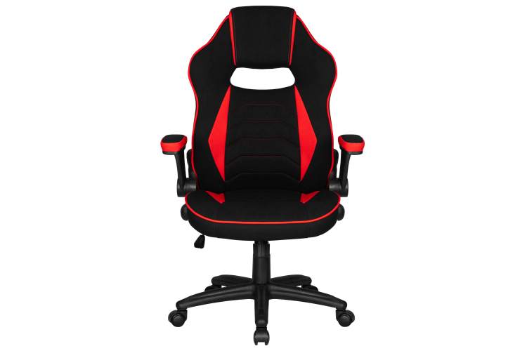 Кресло игровое DOBRIN RICK, черно-красная ткань-5