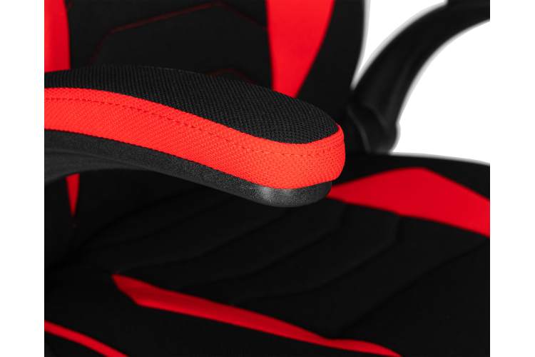 Кресло игровое DOBRIN RICK, черно-красная ткань-6