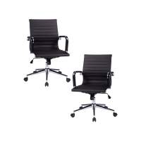 Набор 2 шт Офисное кресло для руководителей DOBRIN CLAYTON, чёрный