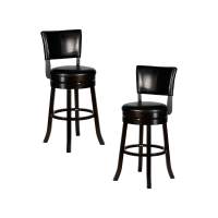 Набор 2 шт Вращающийся полубарный стул DOBRIN JOHN COUNTER, капучино, черный