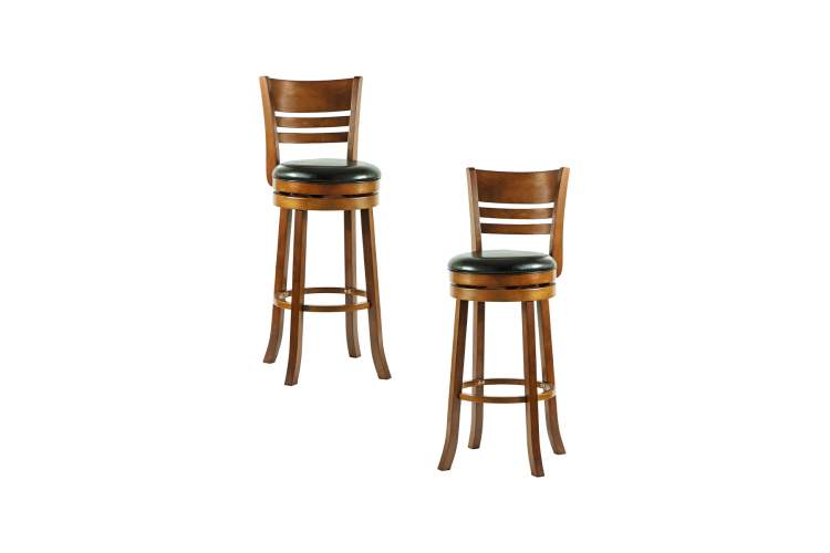 Набор 2 шт Стул барный DOBRIN WILLIAM BAR, шоколад, чёрный