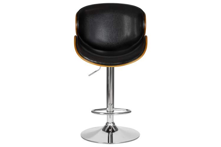 Набор 2 шт Стул барный DOBRIN JACK, цвет черный глянец PU ABD 002-6