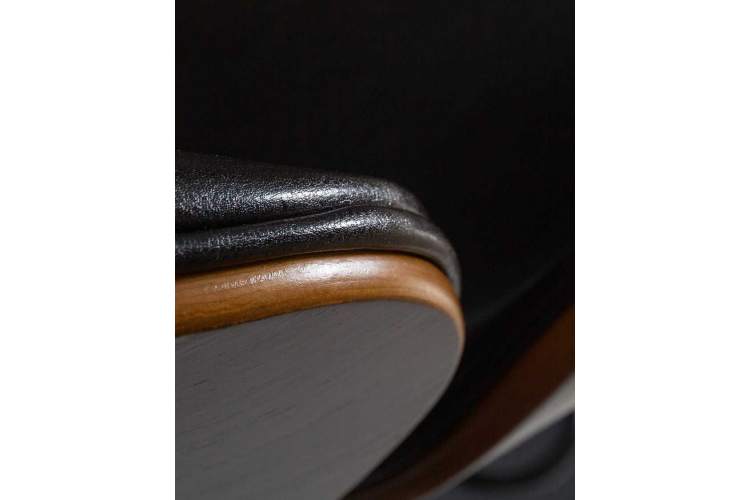 Стул барный DOBRIN JACK BLACK, цвет черный глянец PU ABD 002-1