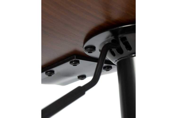 Стул барный DOBRIN JACK BLACK, цвет черный глянец PU ABD 002-9