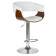 Набор 2 шт Стул барный DOBRIN OSTIN, цвет белый PU ABA 008