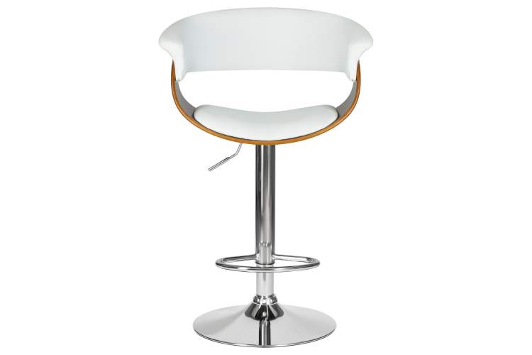 Набор 2 шт Стул барный DOBRIN OSTIN, цвет белый PU ABA 008-6