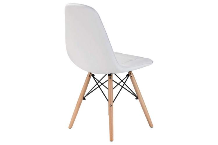 Стул обеденный DOBRIN BENNET, ножки светлый бук, белый-3