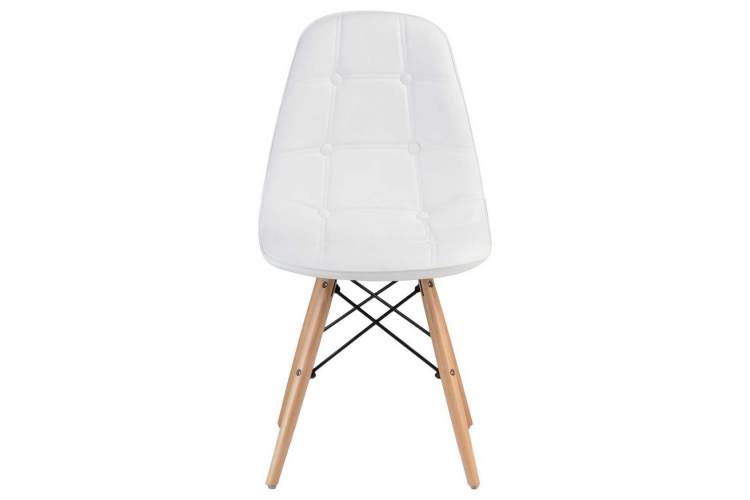 Стул обеденный DOBRIN BENNET, ножки светлый бук, белый-5