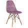 Набор 4 шт Стул обеденный DOBRIN BENNET, ножки светлый бук, пудрово-сиреневый велюр (HLR-27)