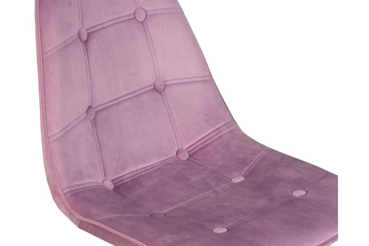 Набор 4 шт Стул обеденный DOBRIN BENNET, ножки светлый бук, пудрово-сиреневый велюр (HLR-27)-7