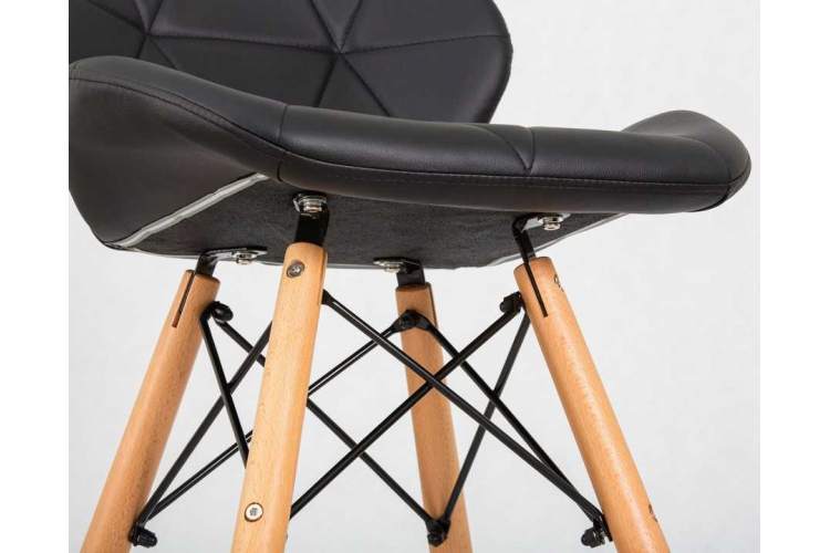 Стул барный DOBRIN BUTTERFLY BAR, ножки светлый бук, цвет чёрный-8