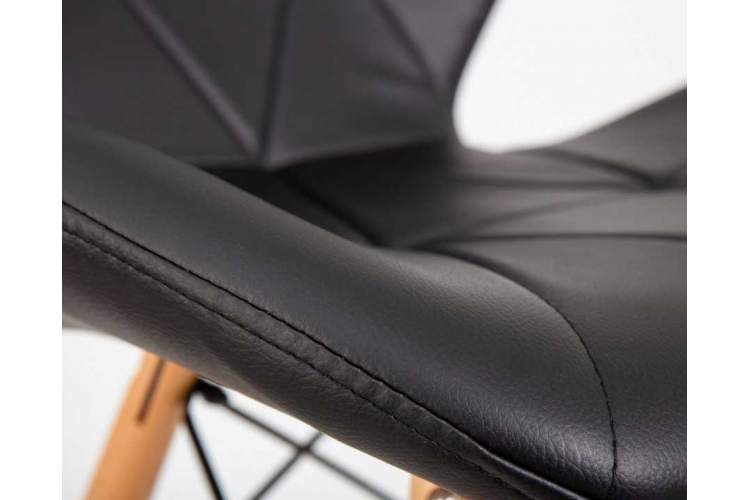 Стул барный DOBRIN BUTTERFLY BAR, ножки светлый бук, цвет чёрный-9