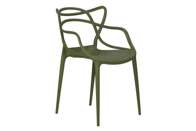 Набор 4 шт Стул обеденный DOBRIN MASTERS, зеленый хаки (G-17)-1
