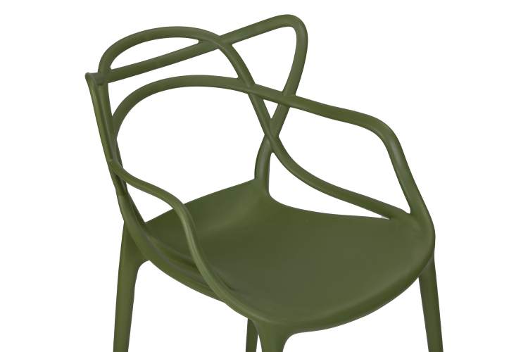Набор 4 шт Стул обеденный DOBRIN MASTERS, зеленый хаки (G-17)-6