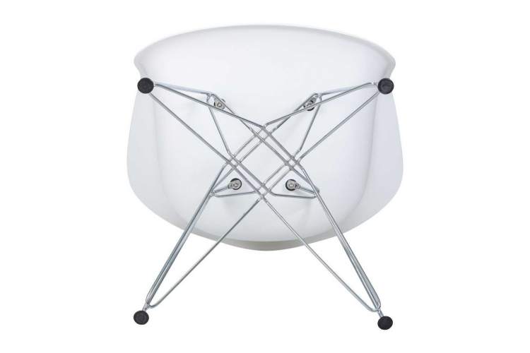 Стул обеденный DOBRIN DAW CHROME, ножки хром, цвет сиденья белый-7