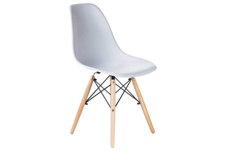 Стул обеденный LMZL-PP623, ножки светлый бук, цвет сиденья белый-1