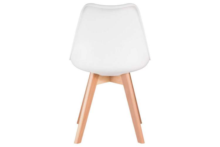 Стул обеденный DOBRIN JERRY SOFT, ножки светлый бук, цвет сиденья белый (W-02)-4