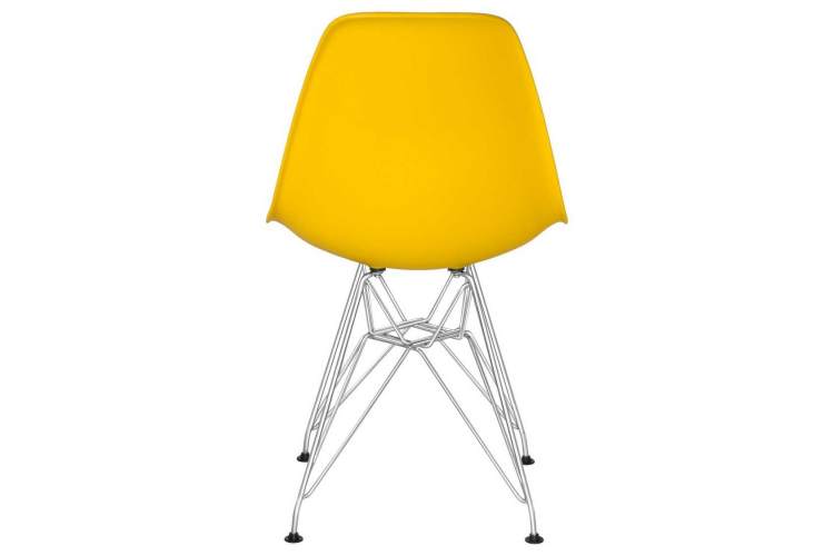 Стул обеденный DOBRIN DSR, ножки хром, цвет желтый (Y-01)-4