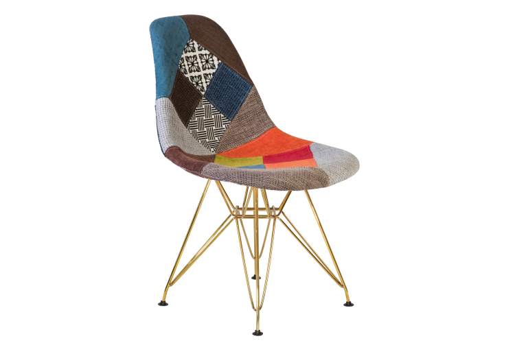 Набор 4 шт Стул обеденный DOBRIN DSR, ножки золотые, цвет мозайка-2