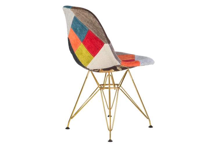 Набор 4 шт Стул обеденный DOBRIN DSR, ножки золотые, цвет мозайка-4