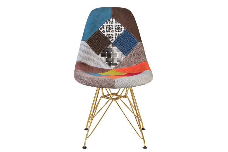 Набор 4 шт Стул обеденный DOBRIN DSR, ножки золотые, цвет мозайка-6