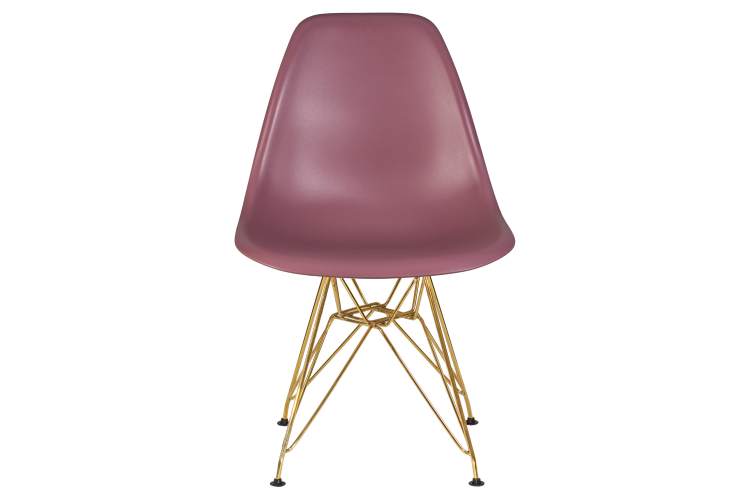 Набор 4 шт Стул обеденный DOBRIN DSR, ножки золотые, цвет пыльная роза (NX-P-11)-6