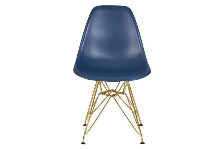 Стул обеденный DOBRIN DSR, ножки золотые, цвет тёмно-синий (BE-12)-5