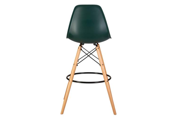 Набор 2 шт Стул барный DOBRIN DSW BAR, ножки светлый бук, цвет тёмно-зеленый (G-13)-5