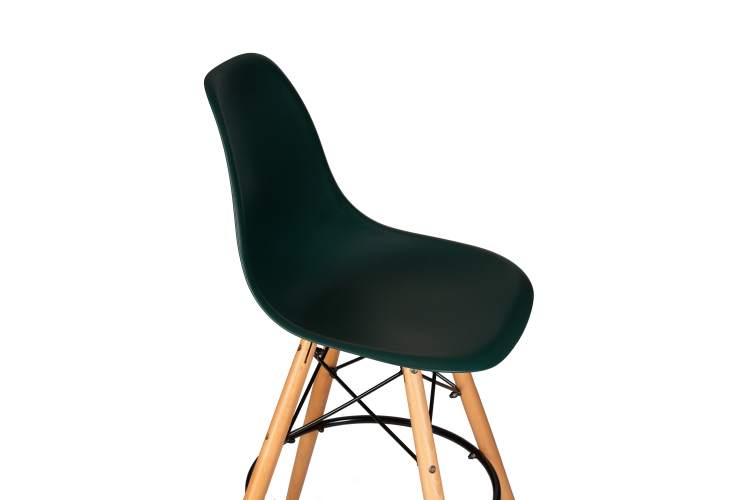 Набор 2 шт Стул барный DOBRIN DSW BAR, ножки светлый бук, цвет тёмно-зеленый (G-13)-7