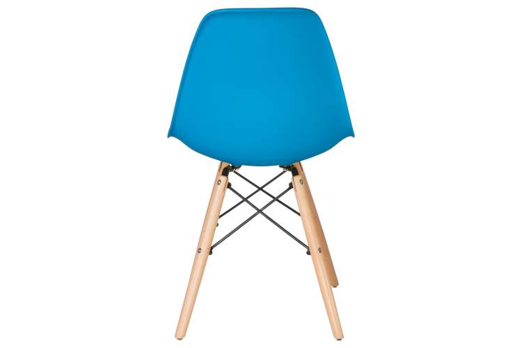 Набор 4 шт Стул обеденный DOBRIN DSW, ножки светлый бук, цвет голубой (BE-02)-5