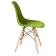 Набор 4 шт Стул обеденный DOBRIN DSW, ножки светлый бук, цвет салатовый (G-08)