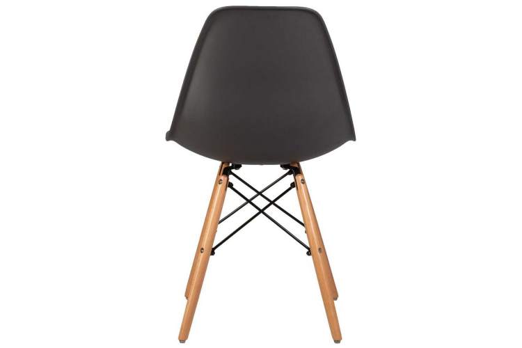 Стул обеденный DOBRIN DSW, ножки светлый бук, цвет тёмно-серый (GR-04)-4