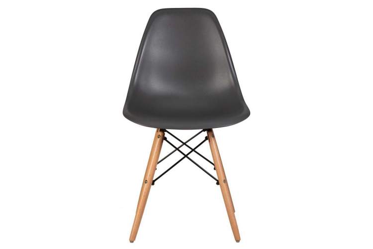 Стул обеденный DOBRIN DSW, ножки светлый бук, цвет тёмно-серый (GR-04)-5