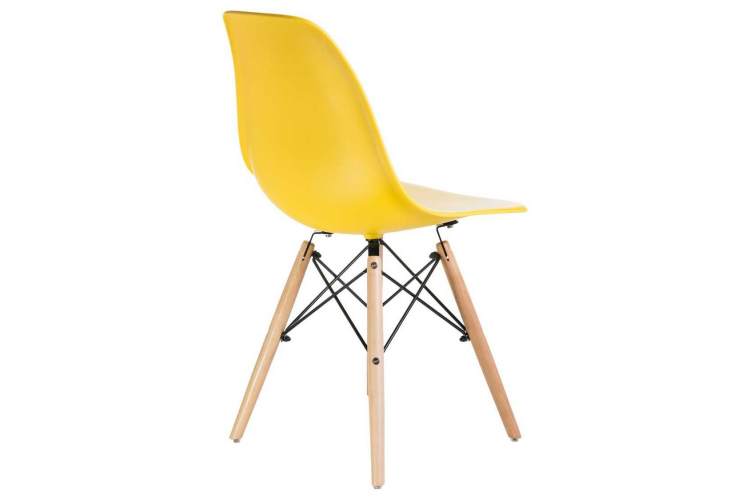 Стул обеденный DOBRIN DSW, ножки светлый бук, цвет жёлтый (Y-01)-3