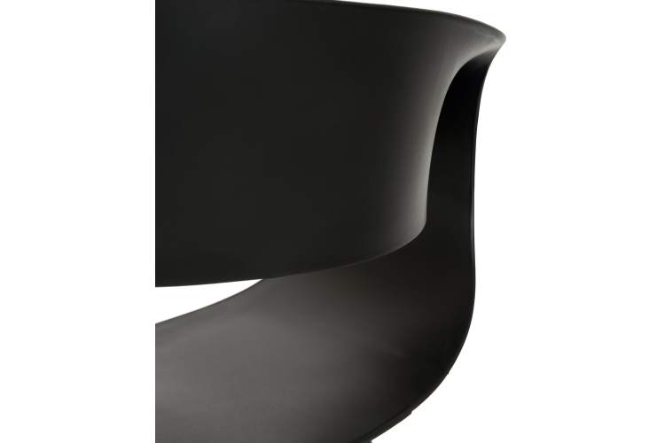 Набор 4 шт Стул обеденный DOBRIN ALIEN, ножки светлый бук, цвет чёрный (B-03)-7