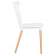 Набор 4 шт Стул обеденный DOBRIN THEO, ножки светлый бук, цвет белый (W-02)