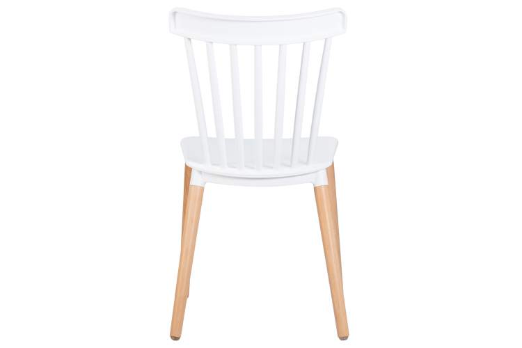 Набор 4 шт Стул обеденный DOBRIN THEO, ножки светлый бук, цвет белый (W-02)-5