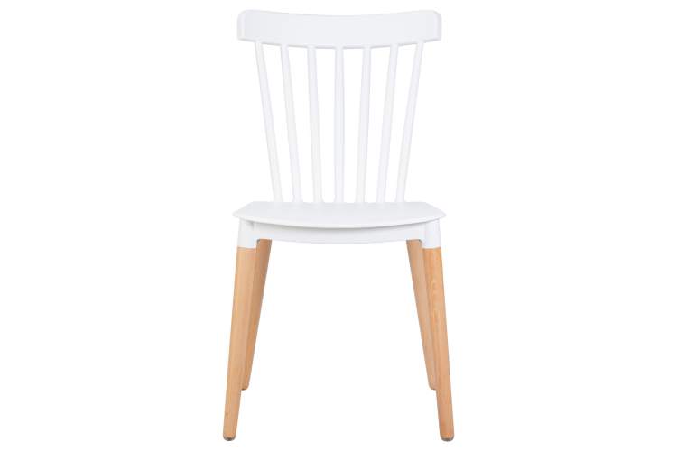 Набор 4 шт Стул обеденный DOBRIN THEO, ножки светлый бук, цвет белый (W-02)-6