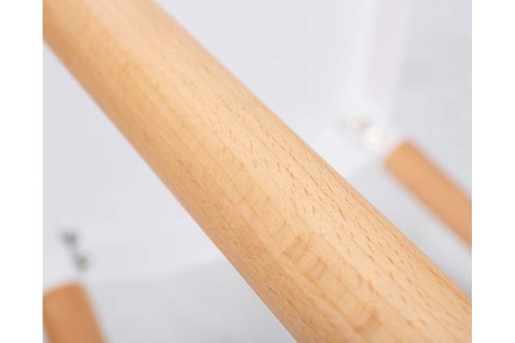 Набор 4 шт Стул обеденный DOBRIN THEO, ножки светлый бук, цвет белый (W-02)-11