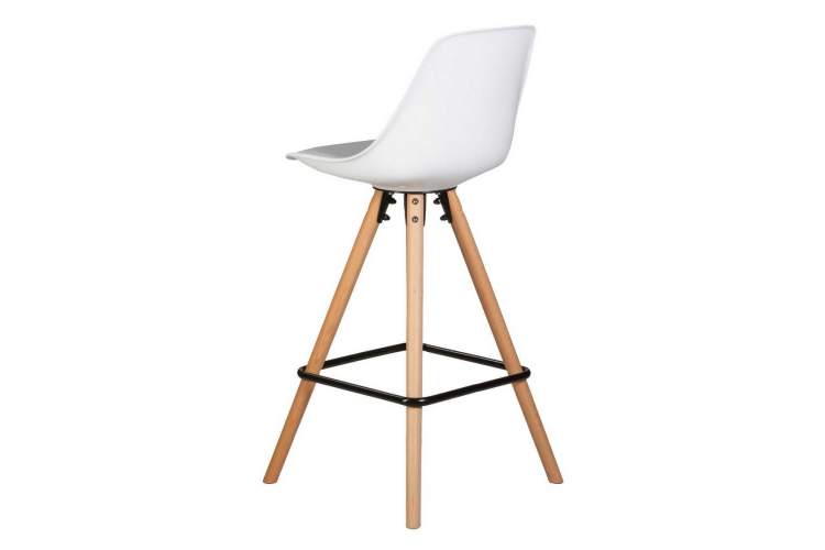 Стул полубарный DOBRIN RONNI, ножки светлый бук, белый (ZL-W-02)-3