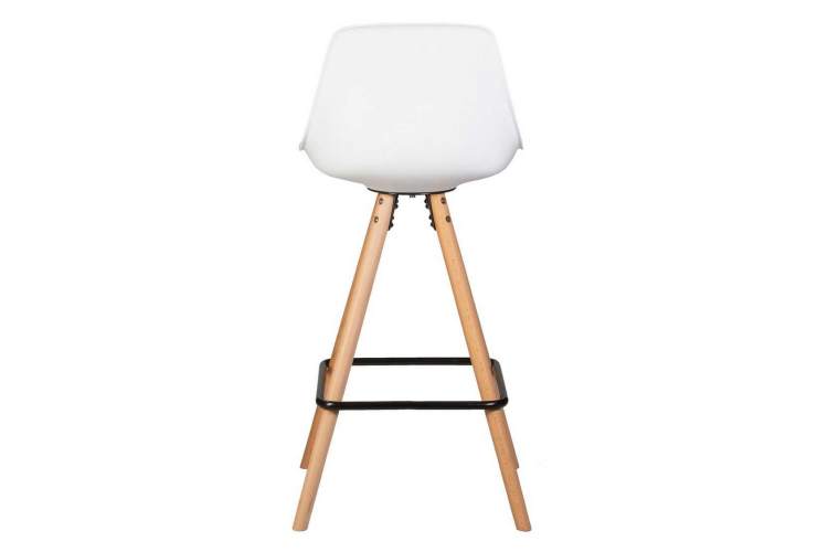 Стул полубарный DOBRIN RONNI, ножки светлый бук, белый (ZL-W-02)-4