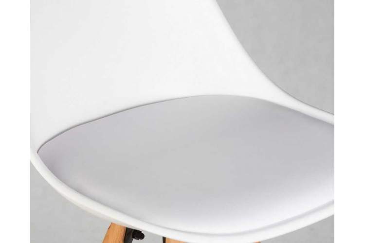 Стул полубарный DOBRIN RONNI, ножки светлый бук, белый (ZL-W-02)-6