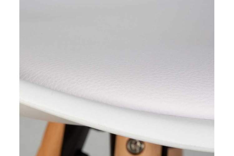 Стул полубарный DOBRIN RONNI, ножки светлый бук, белый (ZL-W-02)-8