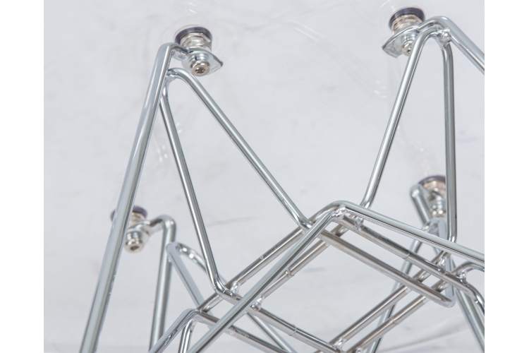 Набор 4 шт Стул обеденный DOBRIN DSR CASPER, ножки хром, цвет прозрачный-10