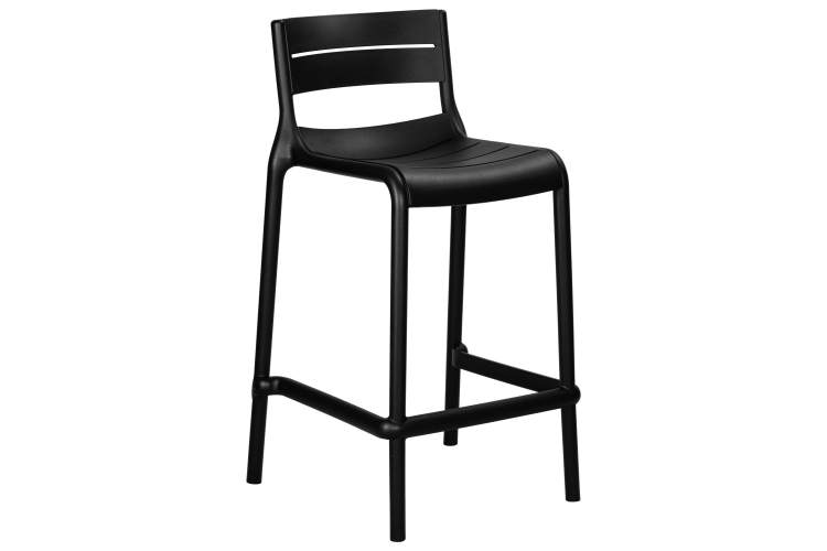 Набор 4 шт Стул полубарный DOBRIN NESSA, черный (B-03)-1