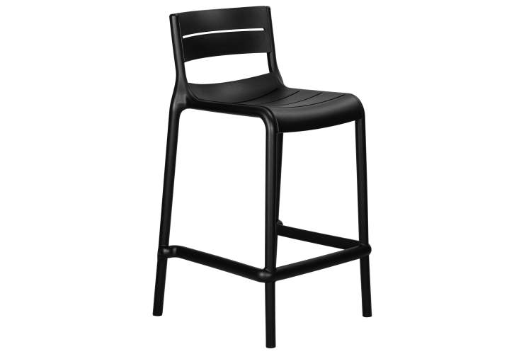 Набор 4 шт Стул полубарный DOBRIN NESSA, черный (B-03)-2