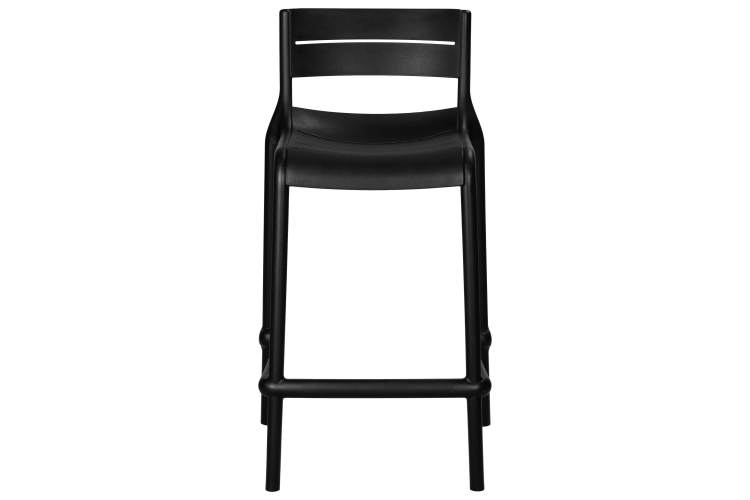 Набор 4 шт Стул полубарный DOBRIN NESSA, черный (B-03)-6