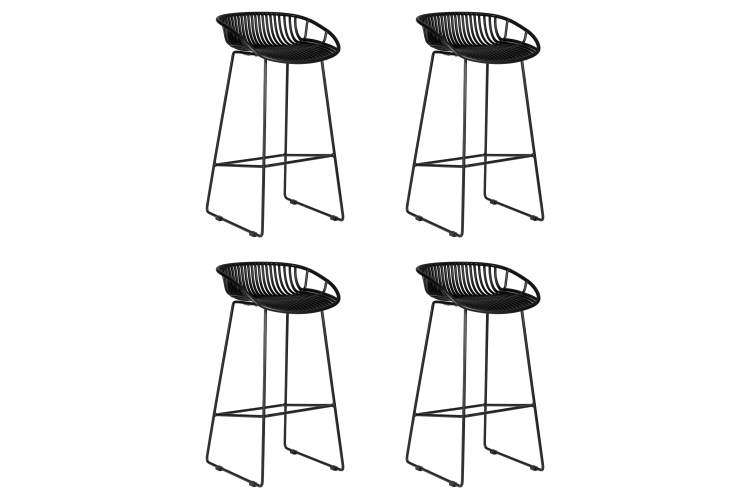 Набор 4 шт Стул барный DOBRIN FRANK, черный