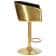 Стул барный DARCY GOLD SHINY, черный велюр с золотыми пайетками